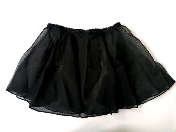 Kinder Ballett-Röckchen schwarz - Größe 104-116